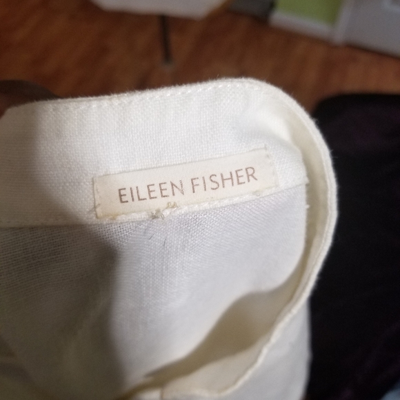 Classic Eileen Fisher Linen Jacket Top - Picture 2 of 5